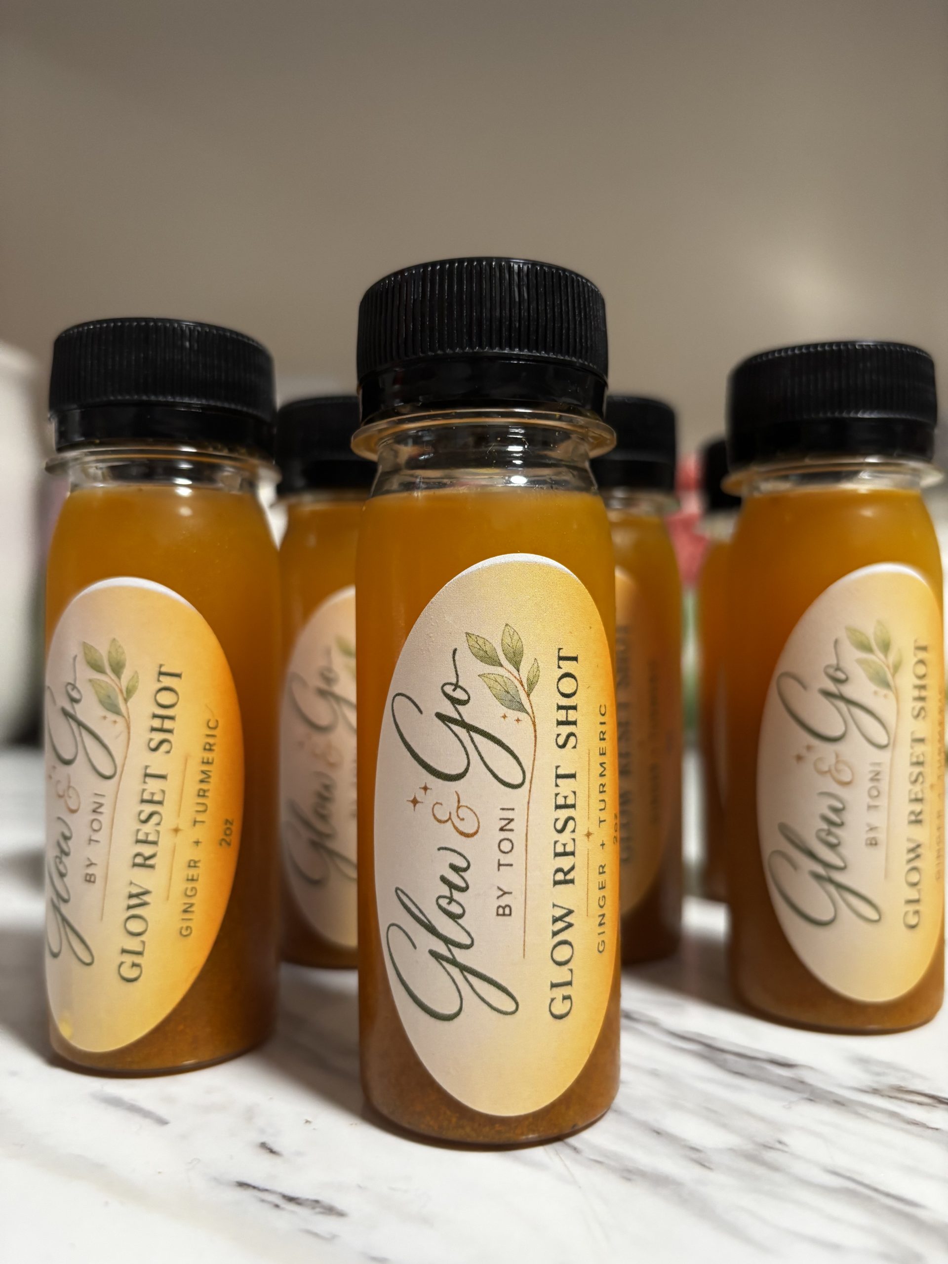 Glow Reset Shot (Turmeric, Ginger, Black Pepper, Lemon)